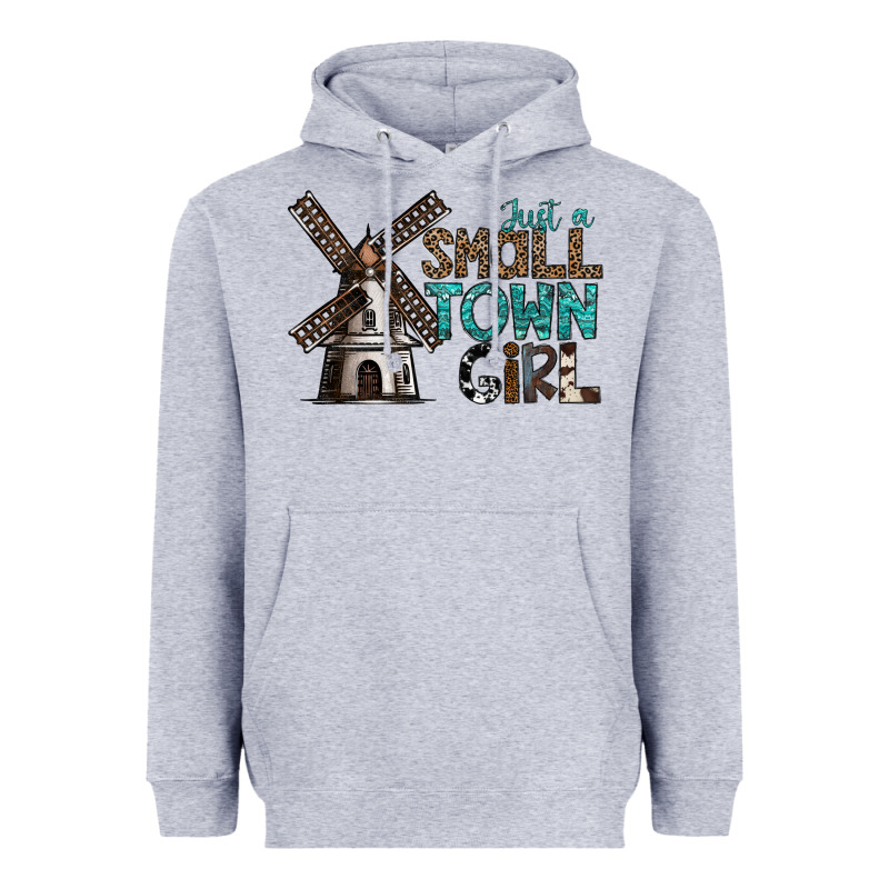 Just A Small Town Girl Heavyweight Hoodie by SublimationCraftShop | Teevron