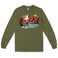 Army Green cozy season Long Sleeve Tee - CowGirlArtShop