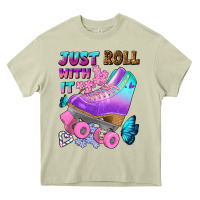 Mossy just roll with it Heavy Core Tee - BundleAndBundleShop