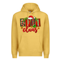 Antique Gold Christmas Gigi Claus Premium Hoodie - FaDigitalArtStudio