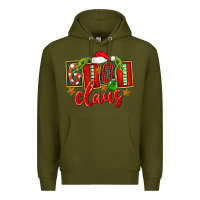 Army Green Christmas Gigi Claus Premium Hoodie - FaDigitalArtStudio