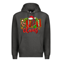Charcoal Heather Christmas Gigi Claus Premium Hoodie - FaDigitalArtStudio
