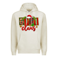 Oatmeal Heather Christmas Gigi Claus Premium Hoodie - FaDigitalArtStudio