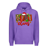 Purple Christmas Gigi Claus Premium Hoodie - FaDigitalArtStudio