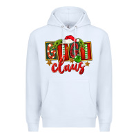 White Christmas Gigi Claus Premium Hoodie - FaDigitalArtStudio