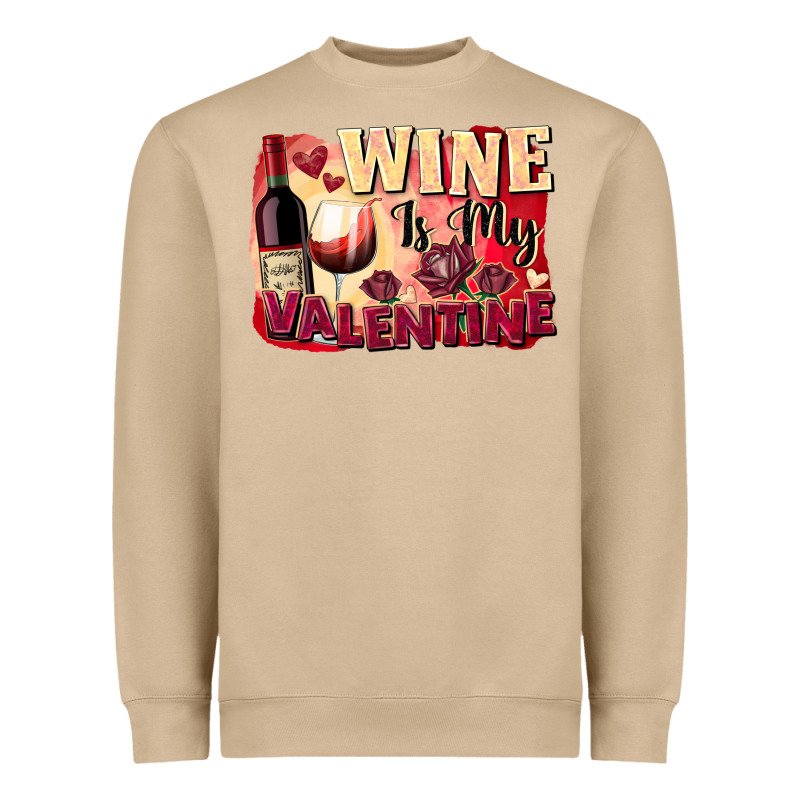 Wine İs My Valentine Fa Heavyweight Sweatshirt by FaDigitalArtStudio | Teevron