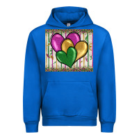 Cobalt mardi gras heart Urban Hoodie - BarkalooDesign