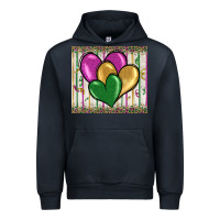 Navy mardi gras heart Urban Hoodie - BarkalooDesign