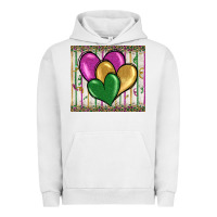 Pigment Lunar Rock mardi gras heart Urban Hoodie - BarkalooDesign
