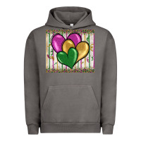 Pigment Tornado mardi gras heart Urban Hoodie - BarkalooDesign