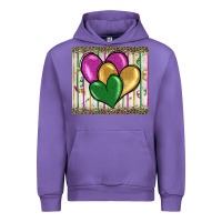 Tulip mardi gras heart Urban Hoodie - BarkalooDesign