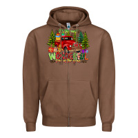 Chestnut it's The Most Wonderful Time of the year Zipper Hoodie - CowhideDigitalArt