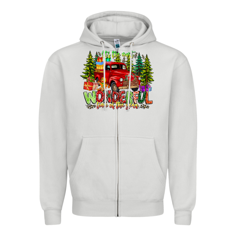 It's The Most Wonderful Time Of The Year Zipper Hoodie by CowhideDigitalArt | Teevron
