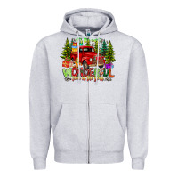 Heather Grey it's The Most Wonderful Time of the year Zipper Hoodie - CowhideDigitalArt