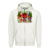 Oatmeal Heather it's The Most Wonderful Time of the year Zipper Hoodie - CowhideDigitalArt