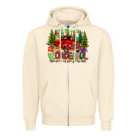 Sandshell it's The Most Wonderful Time of the year Zipper Hoodie - CowhideDigitalArt