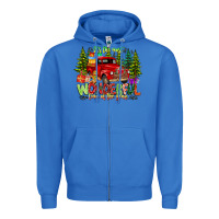True Royal it's The Most Wonderful Time of the year Zipper Hoodie - CowhideDigitalArt