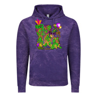 Cloud Purple Louisiana Map Mardi Gras Vintage Hoodie - HowdyJamesFarm
