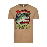 Vintage Coffee reel cool papa fishing Vintage Tee - Jasminsmagicworld