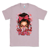 Lilac one loved mama messy bun Classic Tee - texasbilliewilder