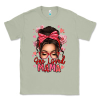 Matcha one loved mama messy bun Classic Tee - texasbilliewilder