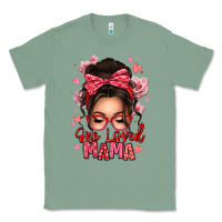 Sage one loved mama messy bun Classic Tee - texasbilliewilder