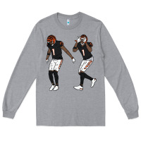 Heather Grey jamarr chase griddy kids  gift Long Sleeve Tee - lanVoArt