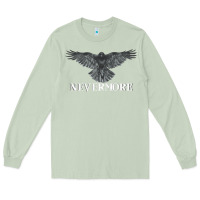 Matcha Hot Trend Raven Nevermore Poetry Halloween Edgar Allan Poe Long Sleeve Tee - lanVoArt