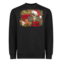 Black this is as merry as i get skull Heavyweight Sweatshirt - FaDigitalArtStudio