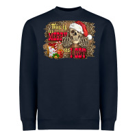 Navy this is as merry as i get skull Heavyweight Sweatshirt - FaDigitalArtStudio
