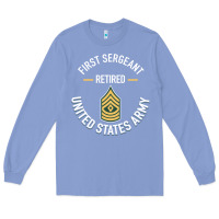 Colony Blue first sergeant 1sg retired army military retirement gifts long sleeve Long Sleeve Tee - lanVoArt