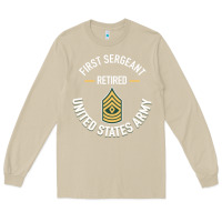 Mushroom first sergeant 1sg retired army military retirement gifts long sleeve Long Sleeve Tee - lanVoArt