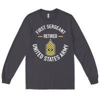 Smoke first sergeant 1sg retired army military retirement gifts long sleeve Long Sleeve Tee - lanVoArt