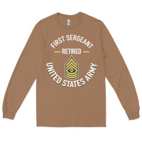 Toasted Coconut first sergeant 1sg retired army military retirement gifts long sleeve Long Sleeve Tee - lanVoArt