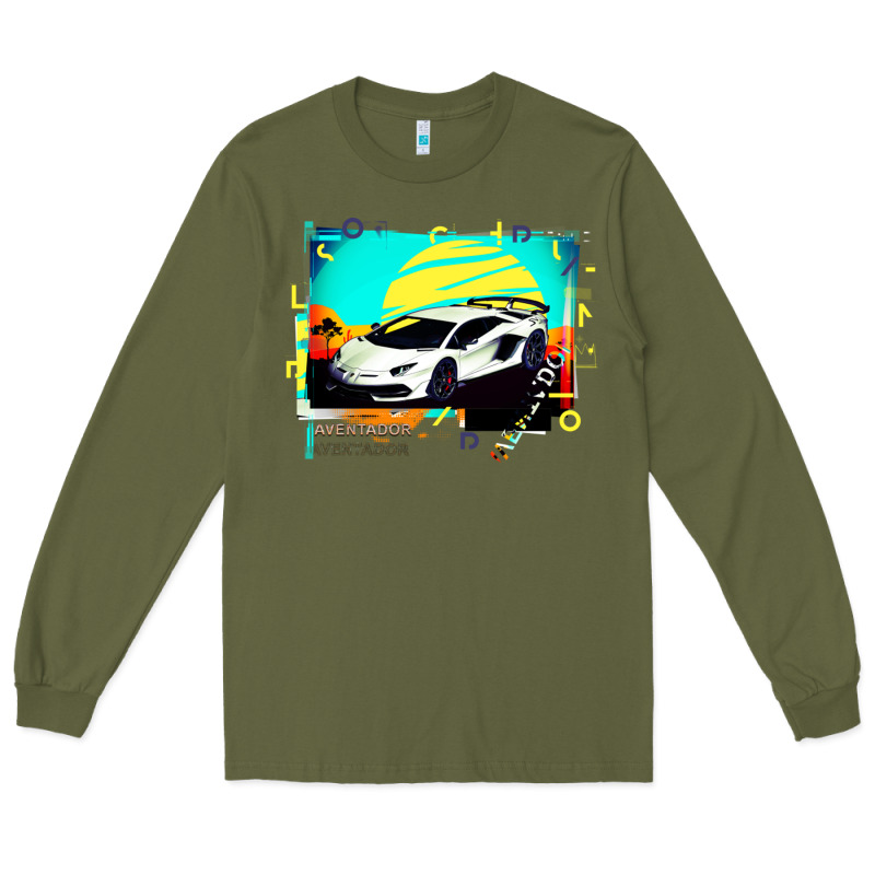 Lam Borghini Aventador Svj Gift Long Sleeve Tee by lanVoArt | Teevron