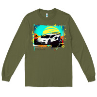 Army Green Lam borghini Aventador SVJ gift Long Sleeve Tee - lanVoArt