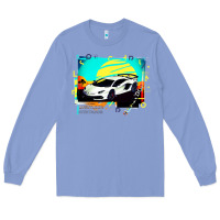 Colony Blue Lam borghini Aventador SVJ gift Long Sleeve Tee - lanVoArt