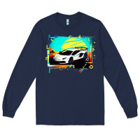 Navy Lam borghini Aventador SVJ gift Long Sleeve Tee - lanVoArt