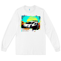 White Lam borghini Aventador SVJ gift Long Sleeve Tee - lanVoArt