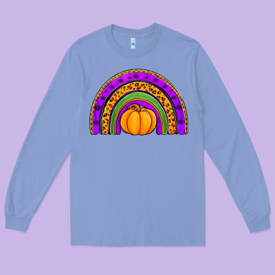 Halloween Rainbow Long Sleeve Tee Designed By Jasminsmagicworld
