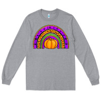 Heather Grey halloween rainbow Long Sleeve Tee - Jasminsmagicworld