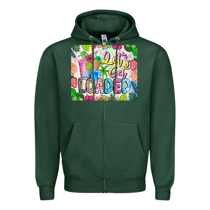 Lets Get Loaded Mouse Pad Zipper Hoodie by CowhideDigitalArt | Teevron