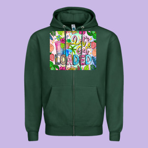 Lets Get Loaded Mouse Pad Zipper Hoodie Designed By Cowhidedigitalart