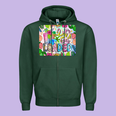Lets Get Loaded Mouse Pad Zipper Hoodie Designed By Cowhidedigitalart