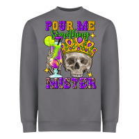 Storm skull pour me something mister Heavyweight Sweatshirt - FaDigitalArtStudio