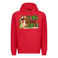 Red Warm And Cozy Penguin Premium Hoodie - FaDigitalArtStudio
