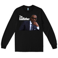 Black kevin samuels   the godfather   memorial shirt rip to the legend! Long Sleeve Tee - lanVoArt