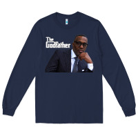 Navy kevin samuels   the godfather   memorial shirt rip to the legend! Long Sleeve Tee - lanVoArt