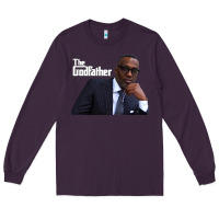 Plum kevin samuels   the godfather   memorial shirt rip to the legend! Long Sleeve Tee - lanVoArt