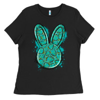 Black gemstone rabbit Ladies Tee - Artiststas